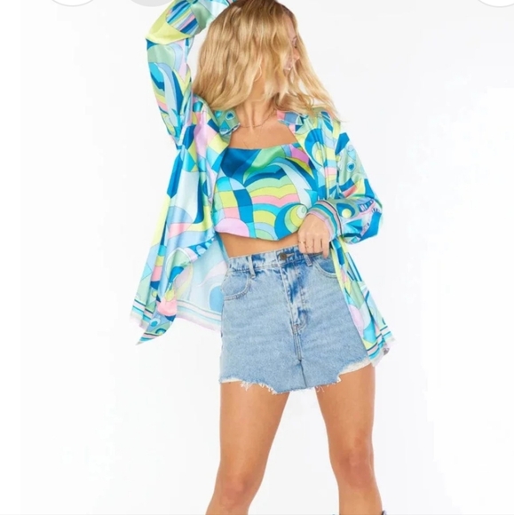 NWOT Show Me Your MuMu Early Riser Comfy Pajama Top Women Small - Picture 3 of 12